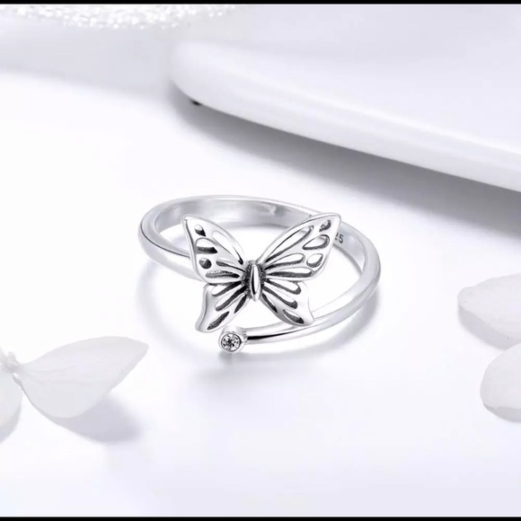 Butterfly adjustable ring - Picture 4 of 5